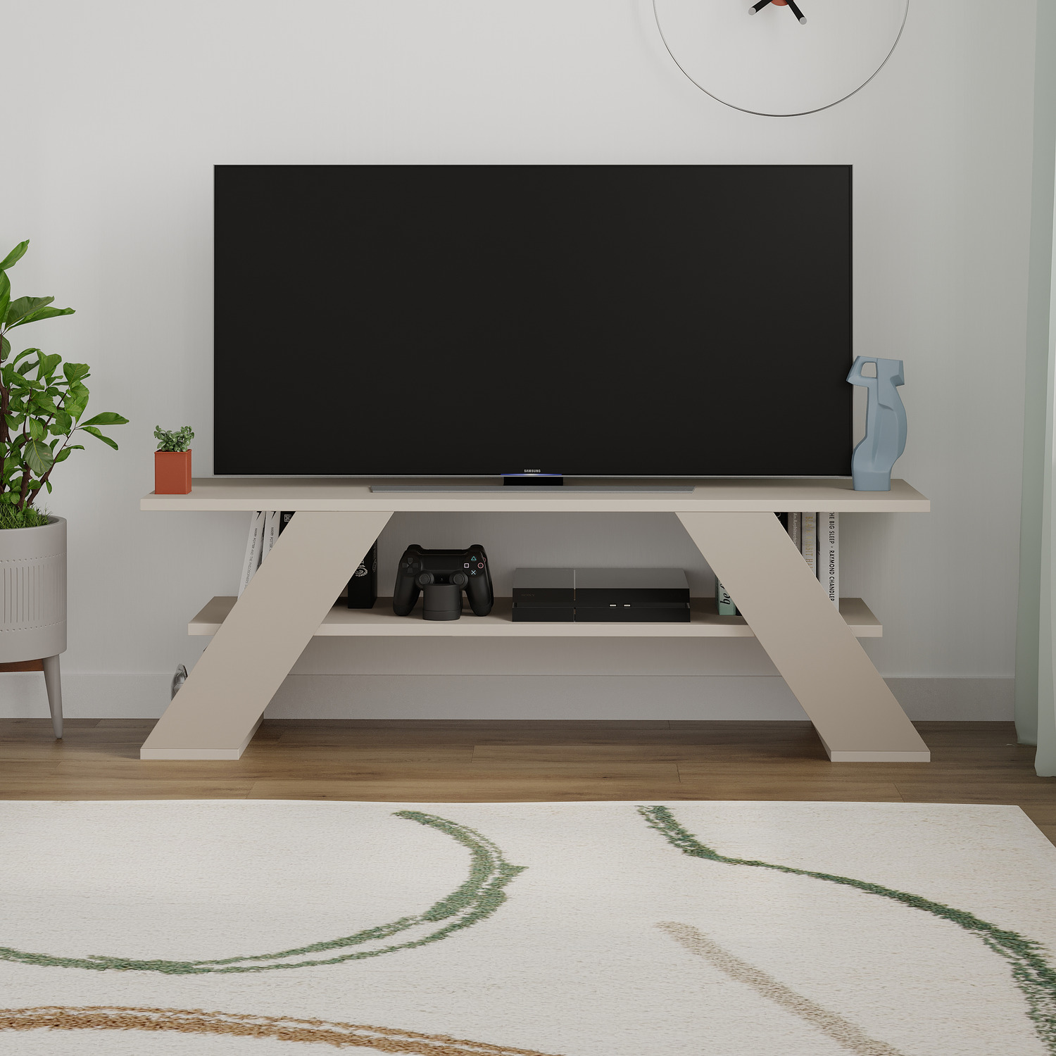 Farfalla TV Stand - Sandstone