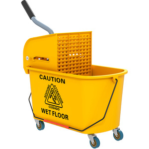 HOMCOM Mop Bucket with Wringer on Wheels for Floor Cleaning 20L