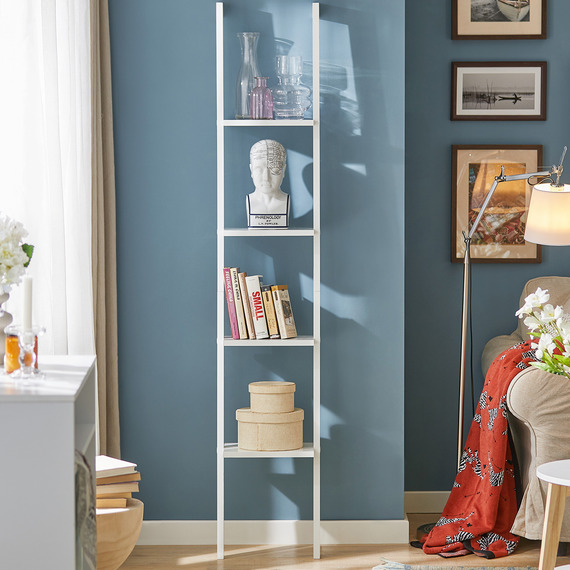 SoBuy Modern 4 Tiers Ladder Shelf Bookcase