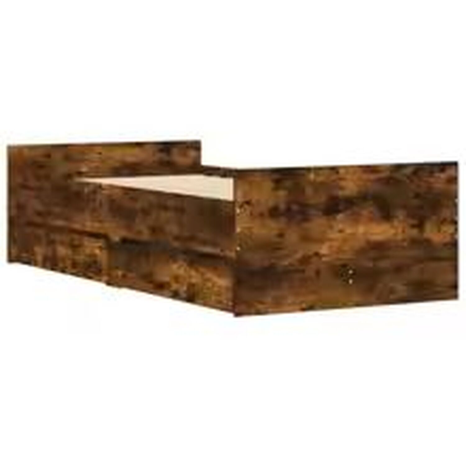 Single Bed Frame With Storage Drawer - Brown