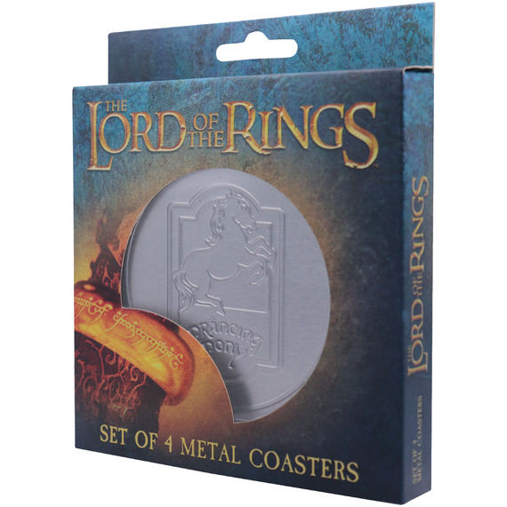 The Lord of the Rings Set of 4 Embossed Metal Coasters