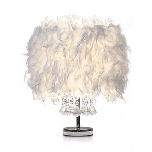 Table Lamp Modern Feather Light