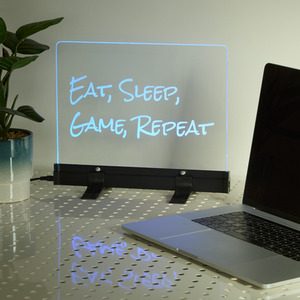 Eat, Sleep, Game, Repeat Gaming LED Neon Desk Lamp