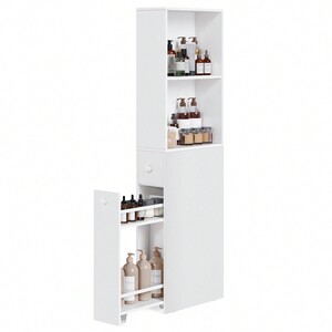 Tall Slim Bathroom Storage Unit