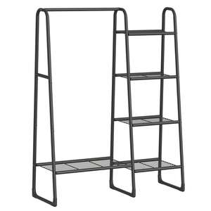 SONGMICS Multifunctional Clothes Rack with Shelves
