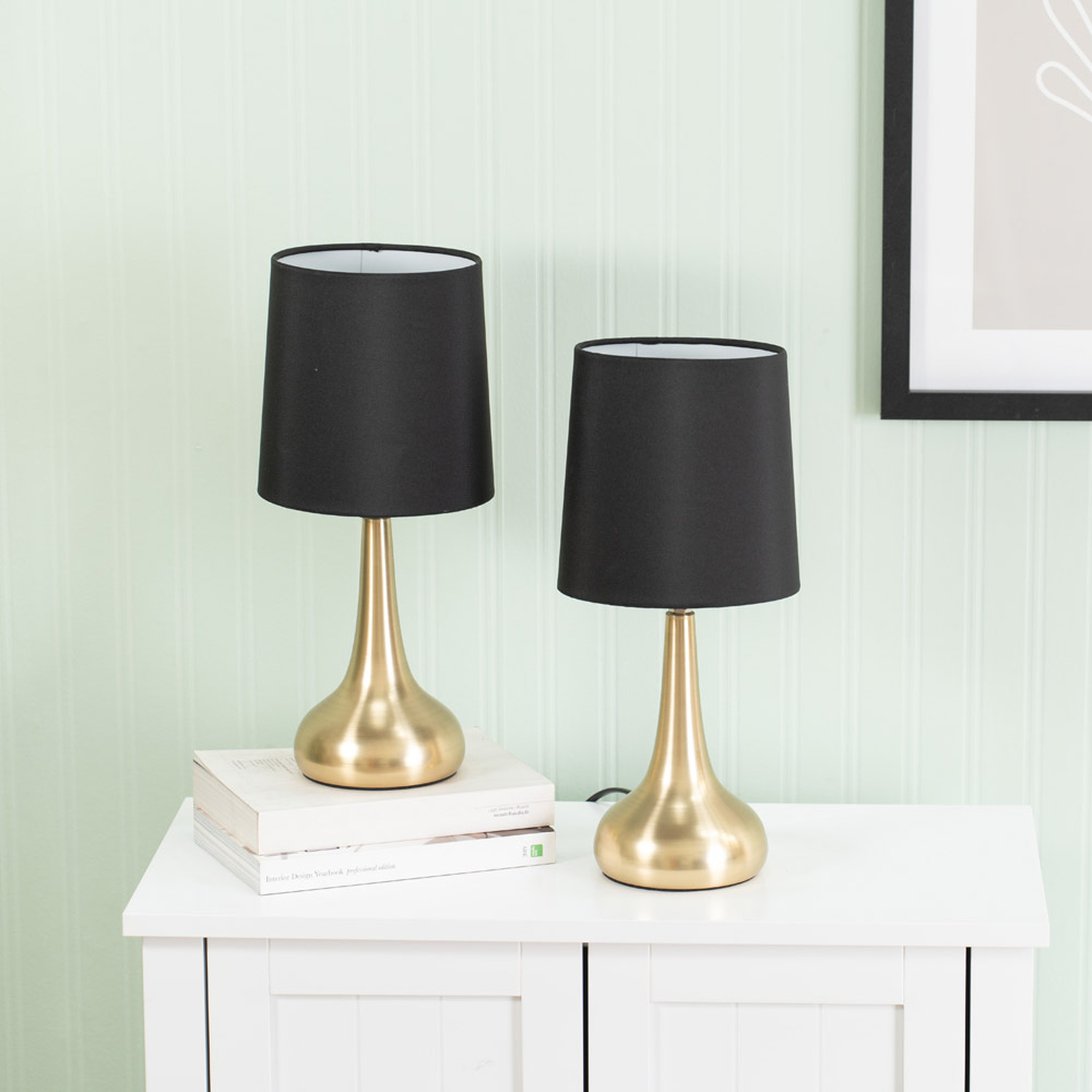 Image of Teardrop Pair of Gold Touch Table&hellip;