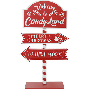 Welcome To Candy Land Sign