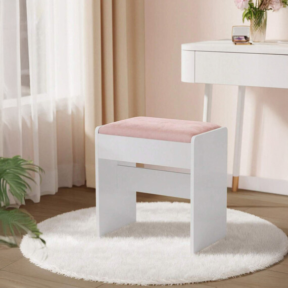 VASAGLE Velvet Makeup Stool