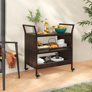 3-Tier Kitchen Rolling Storage Shelf
