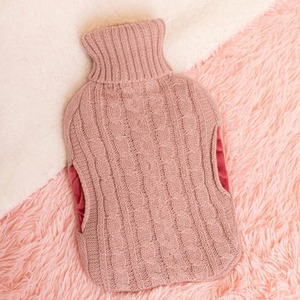 Pink Knitted Hot Water Bottle