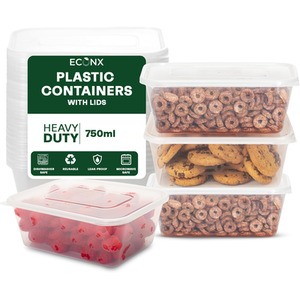 Plastic Food Containers 750ml Food Storage Box