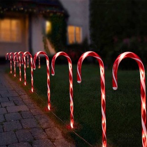 Christmas Candy Cane Stake Lights