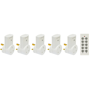 Eagle Eagle 5 Way Remote Control Mains Socket Set