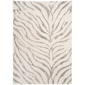 Animal Print Plush Pile Zebra Rug