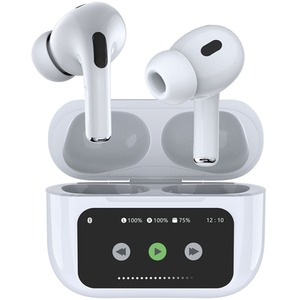 Active Noise Cancelling Wireless Earphones LED Screen