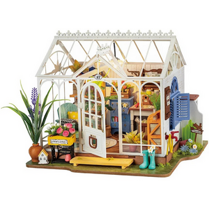 Dreamy Garden House, Miniature House Kit, Wooden Puzzle