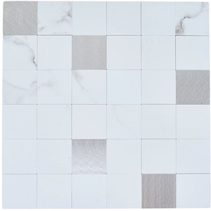 Set of 10 Self-Adhesive SPC Wall Tile Stickers