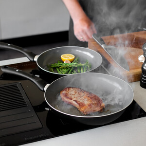 MasterClass Can-to-Pan Ceramic Pan Set with 2 Recycled Aluminium Frying Pans
