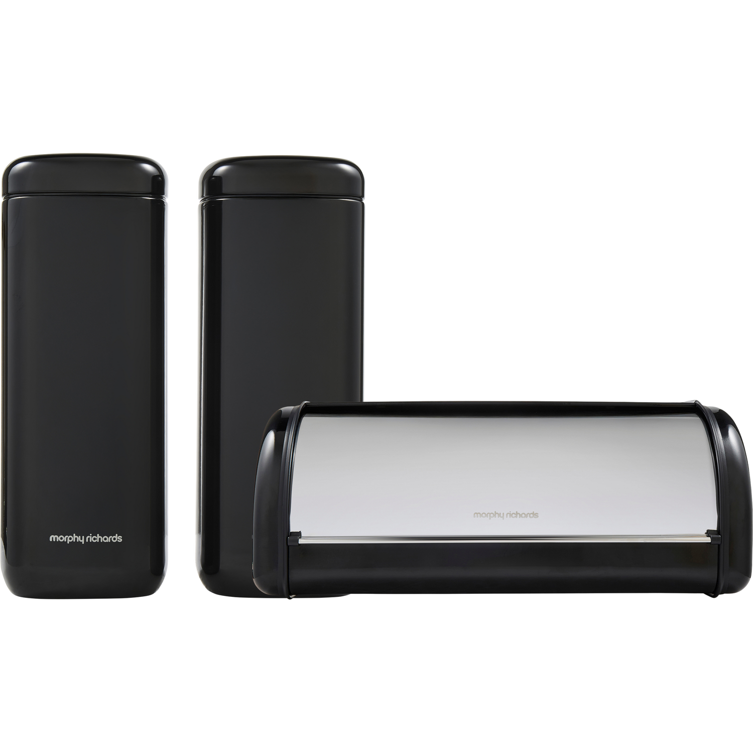 Image of Morphy Richards Black Large Bread Bin&hellip;
