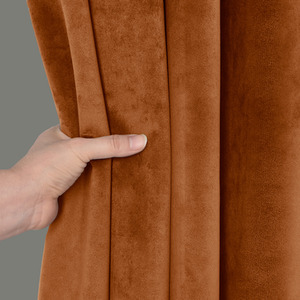 Luxurious Matte Velvet Fully Lined Door Panel Curtain