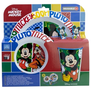 Mickey Mouse(New) 5pc Microwave Safe Breakfast Set