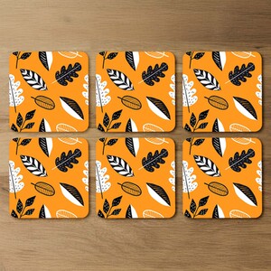 Doodle Leaves Coaster