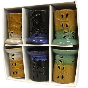 Classic Rustic Oil Burner Dragonfly (assorted) MultiColor
