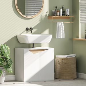 HOMCOM Bathroom Sink Cabinet for Basin without Pedestal