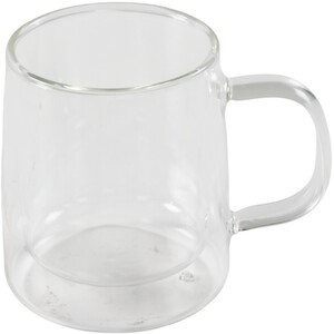 Clear Double Wall Glass Mug