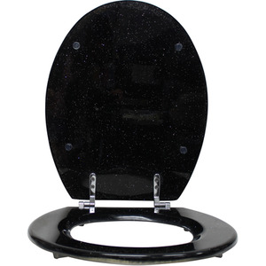 Wooden Glitter Toilet Seat