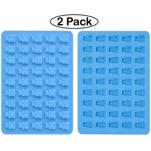 2Pc Gummy Bear Silicone Mould Ice Candy Jelly Chocolate