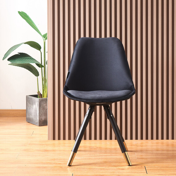Single Sofia Velvet Dining Chair Upholstered for Kitchen Dining Room