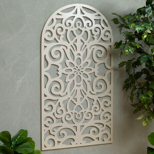 Arched Metal Indoor and Outdoor Wall Screen