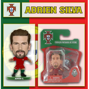 SoccerStarz Portugal Adrien Silva - Home Kit 5cm Figure