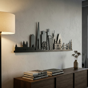 London Skyline Metal Wall Art 2D