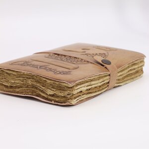 Checkmate Light Tan Journal Deckle Edged Pages