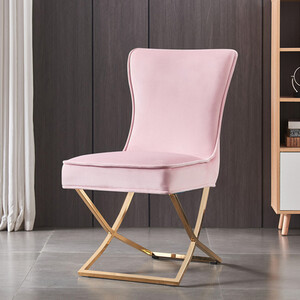 Single Trafalgar LUX Velvet Dining Chair Upholstered for Kitchen Dining Room