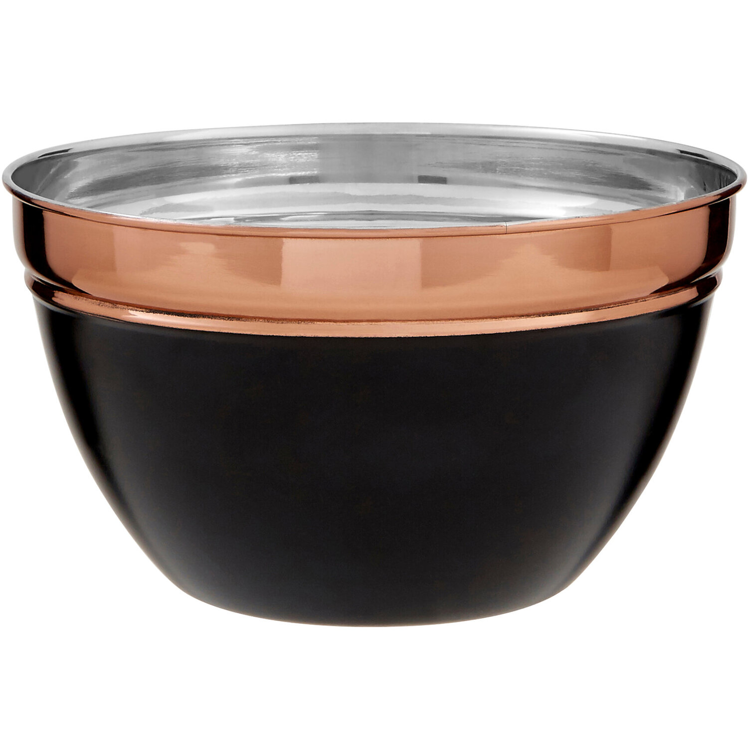 Prescott Small Black and Copper Mixing Bowl - Grey
