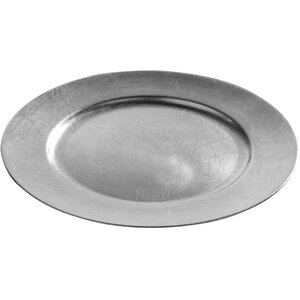 Dia Silver Finish Charger Plate