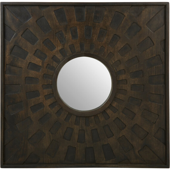 Gabrieli Grey Wall Mirror With Ornate Frame