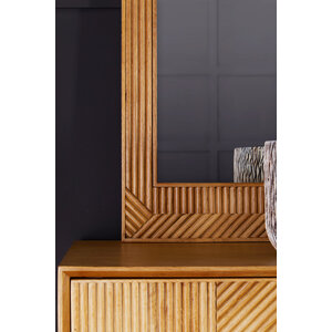 Adelere Champagne Finish Scallop Wall Mirror