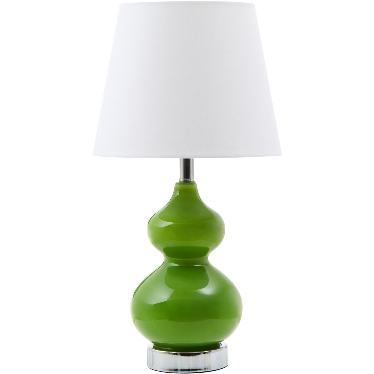 Image of Heidy Green Glass Table Lamp With&hellip;