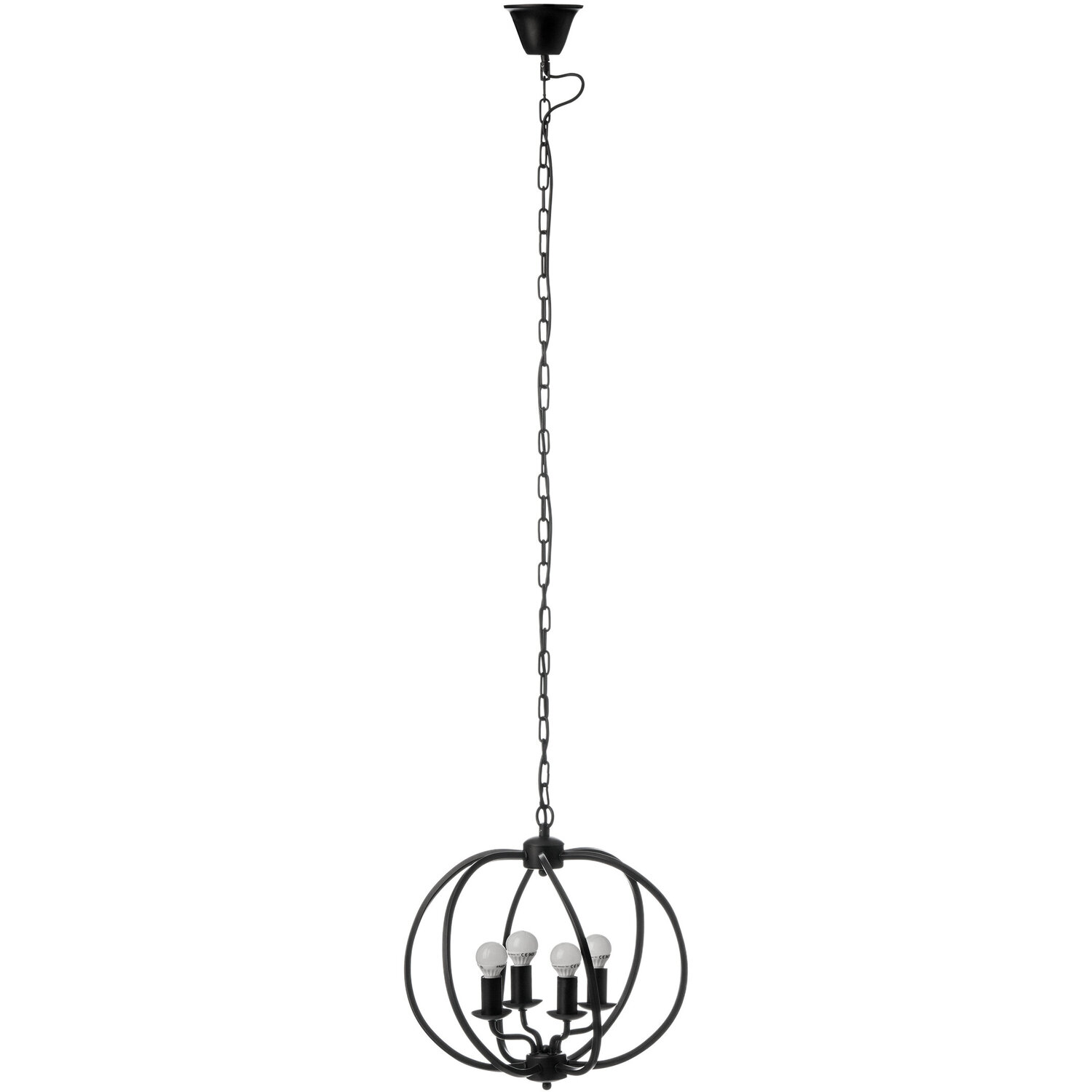 Fifty Five South Aspen Matt Black Iron Pendant Light - Black