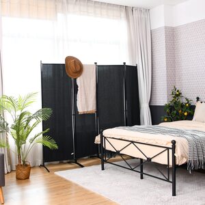 4 Panel Fabric Room Divider Screen
