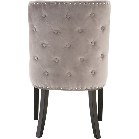 Regents Park Grey Velvet With Tufted Back Dining Chair