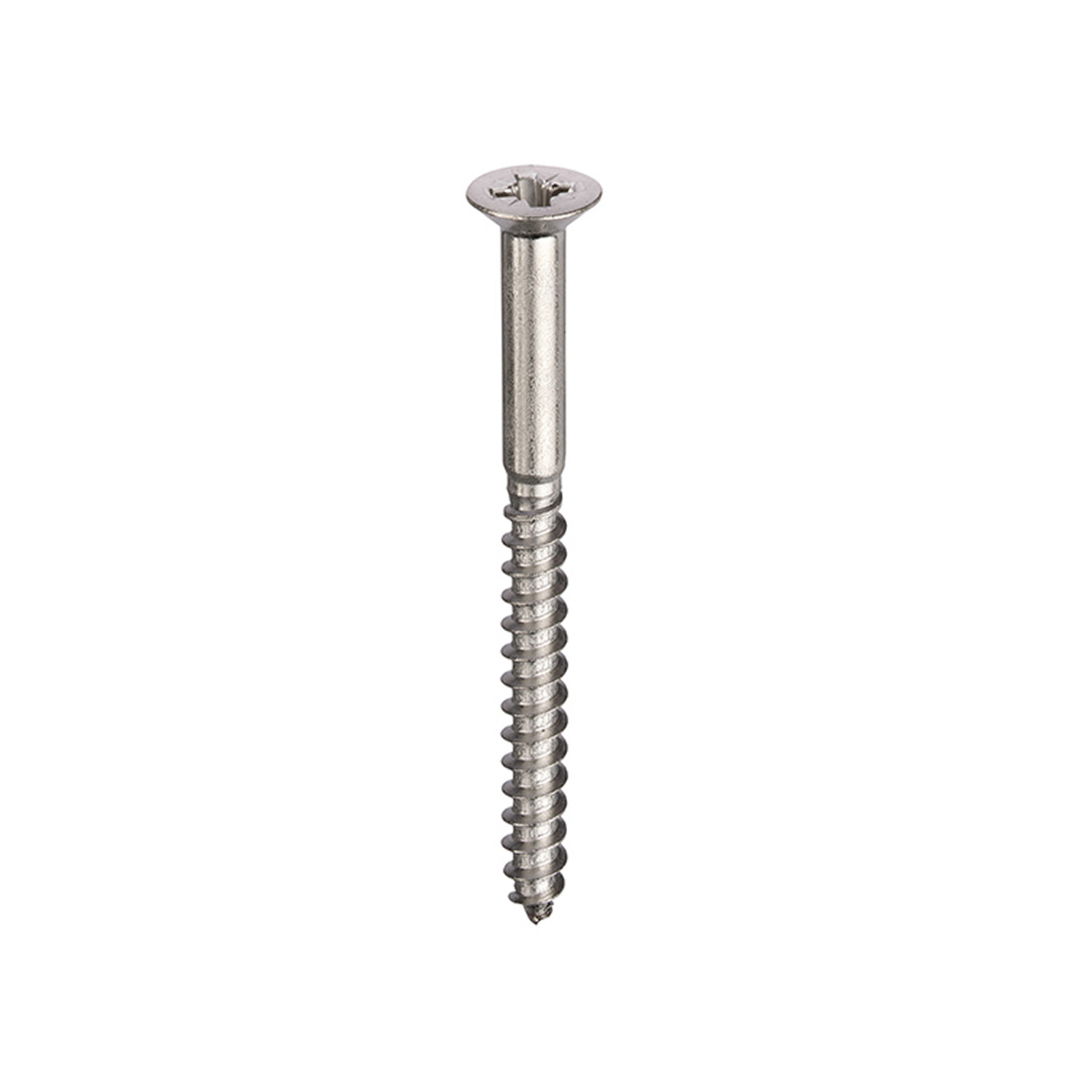 Unifix A2-304 St/St Woodscrews Pozi Csk Head 5.0 X 40Mm - Q207997000500040000 - Box Of 200 - Grey