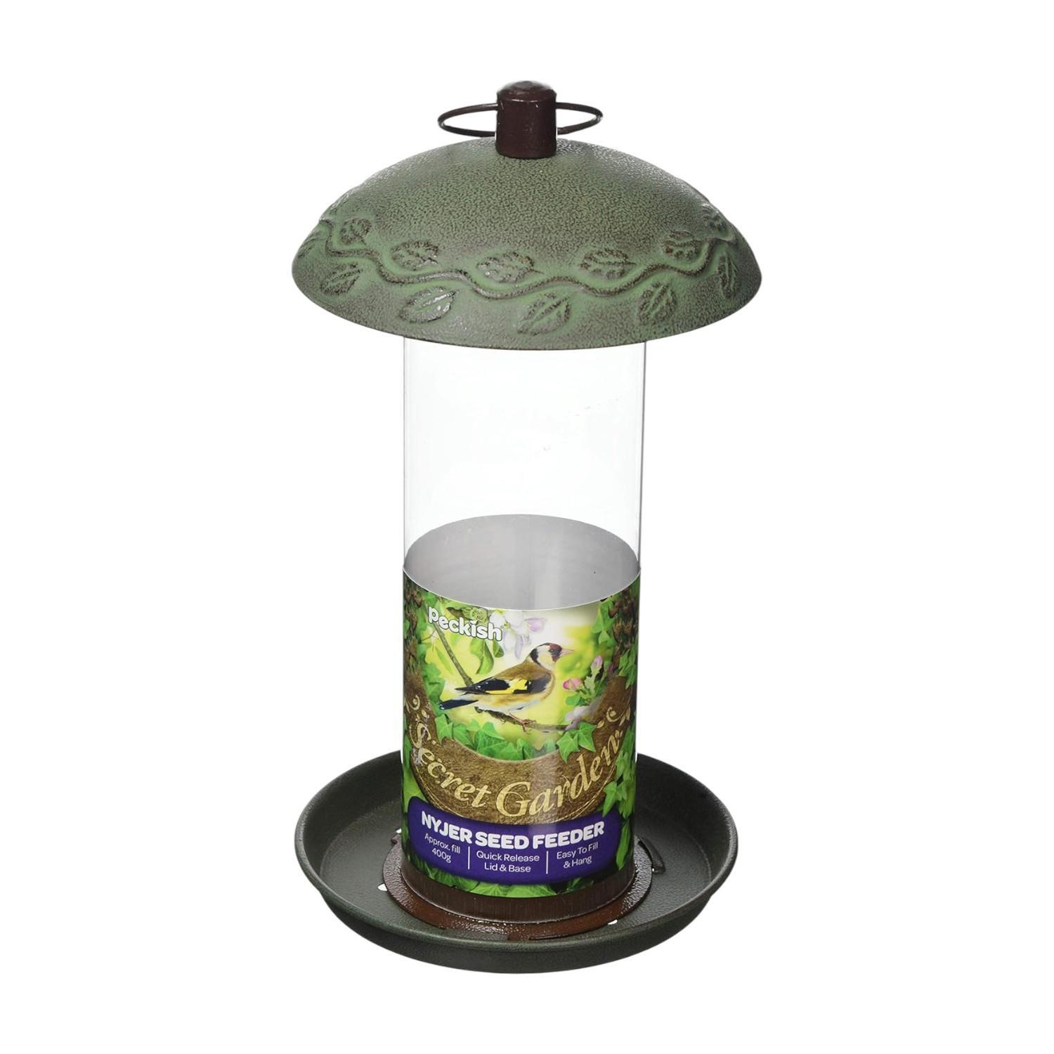 Image of Nyjer Seed Bird Feeder - Green