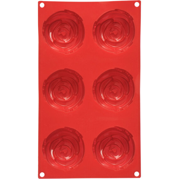 Hallie 6 Rose Red Cake Mould