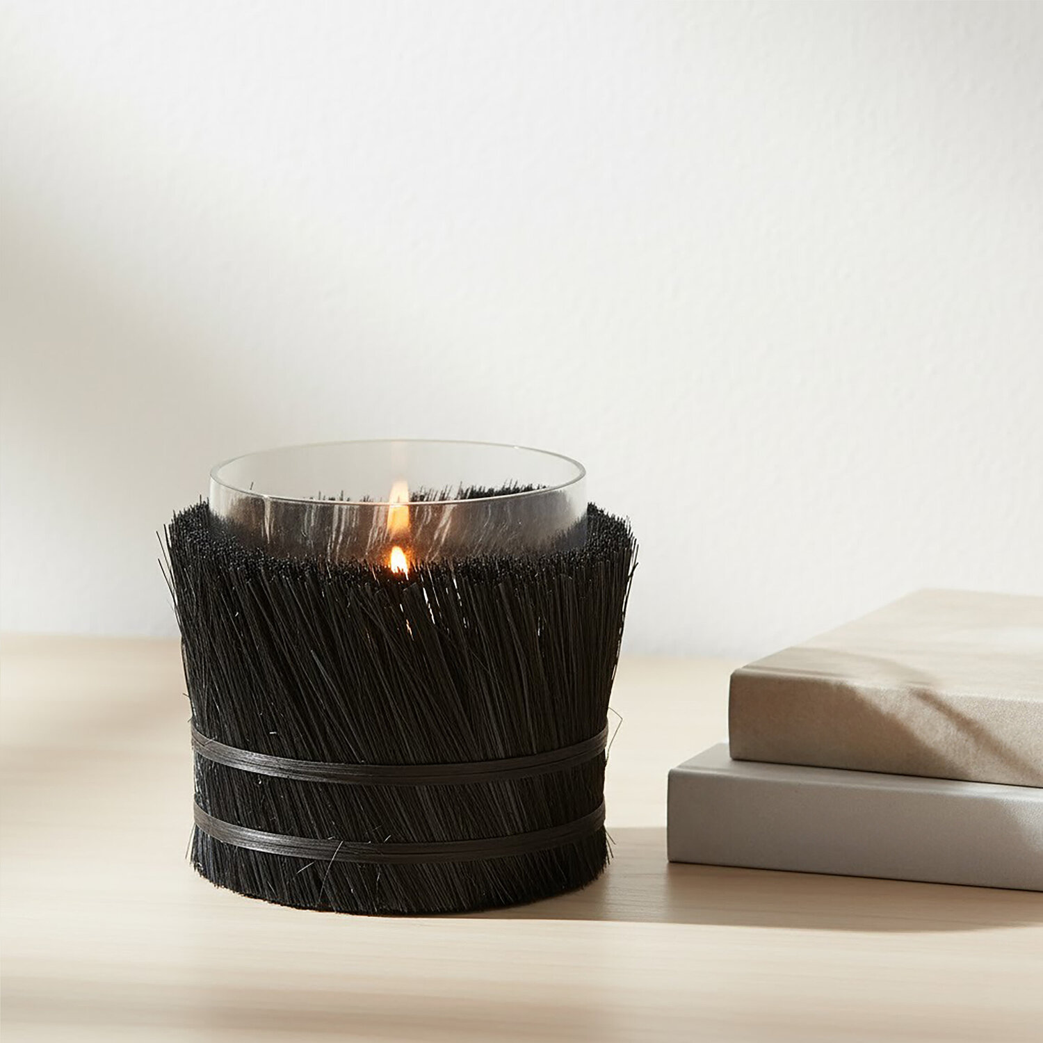 Kuta Black Small Candle Holder - Black