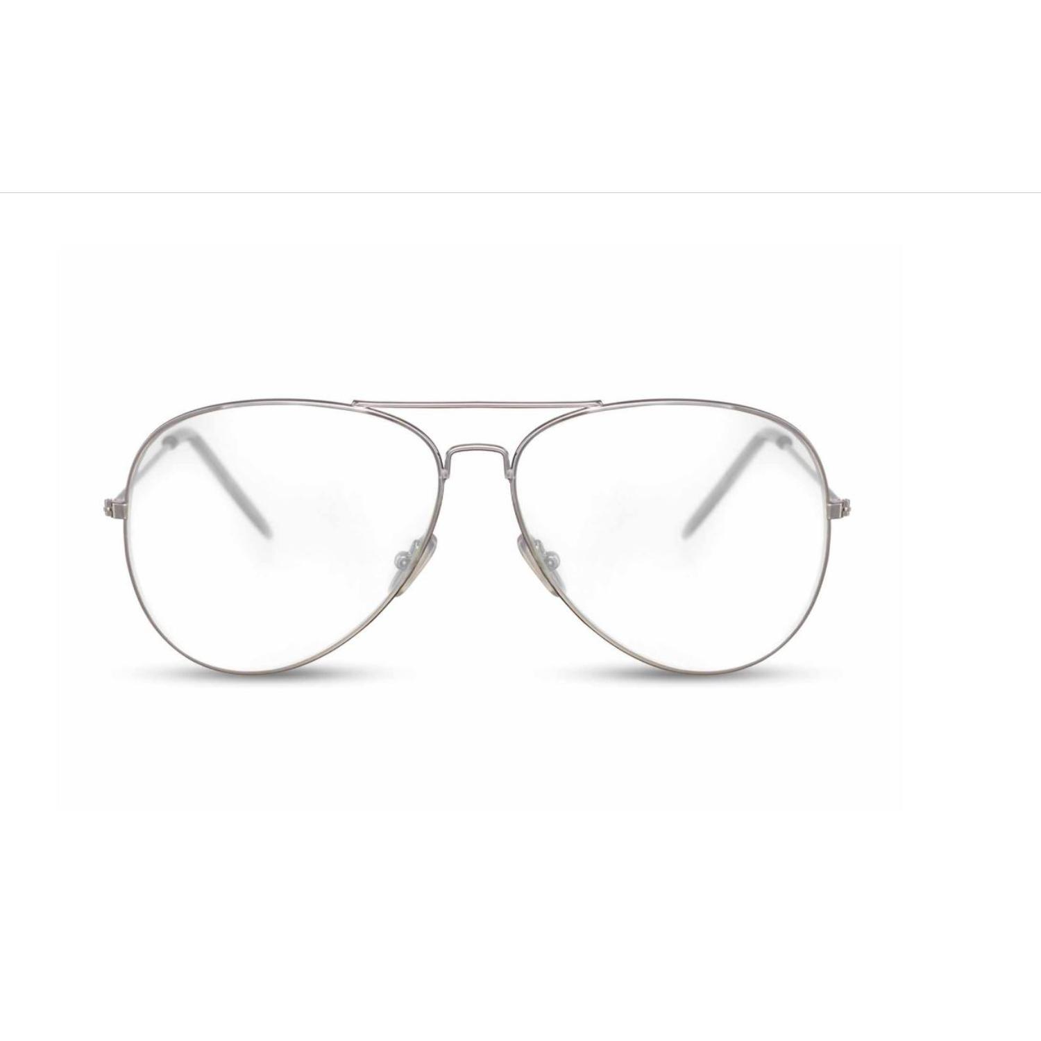 Sunglass Station Vintage Aviator Unisex Sunglasses - Silver